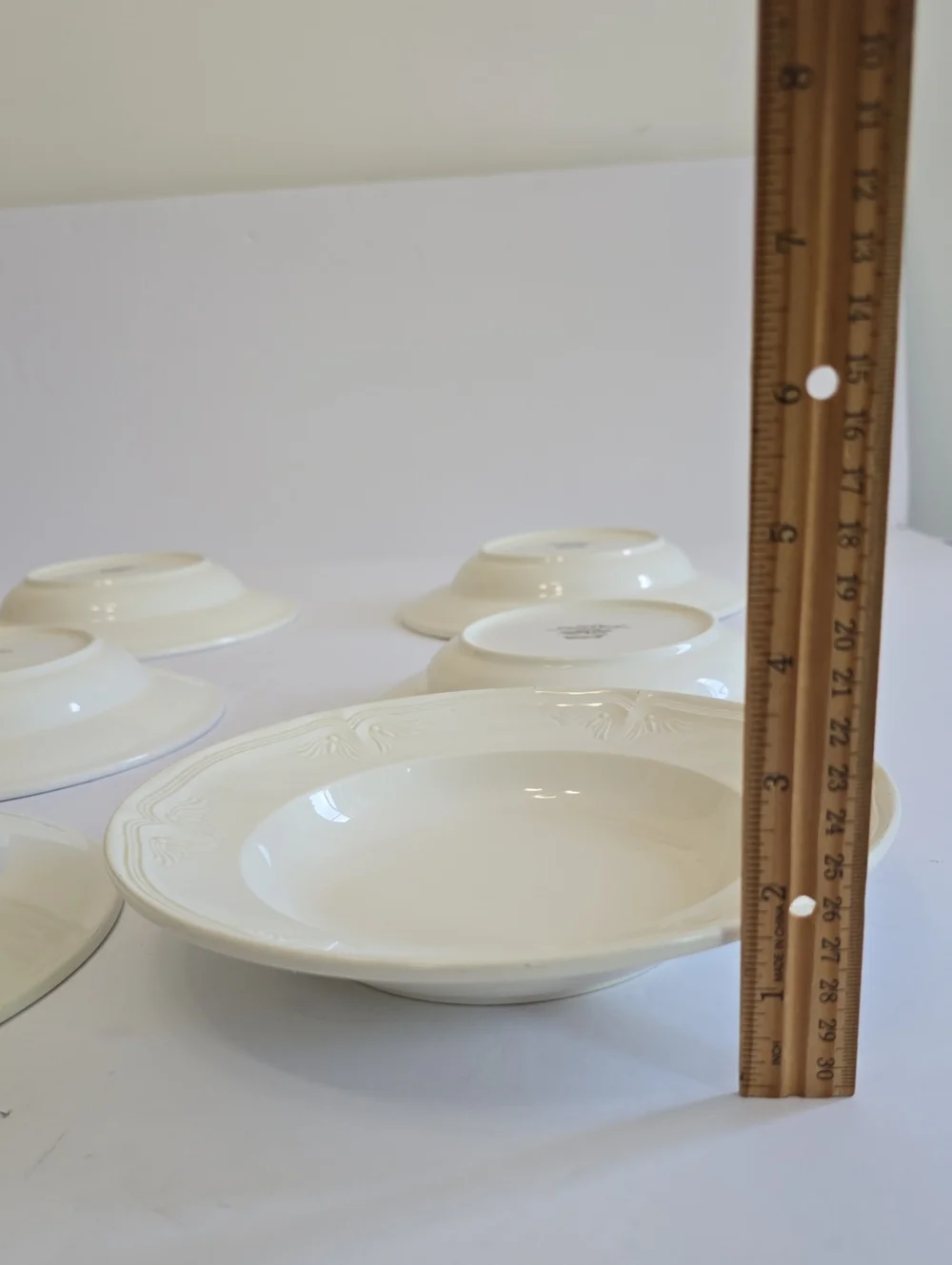 Villeroy & Boch Set Of 6 Cortina 2700 Soup/Pasta Bowls Vitro Porcelain White